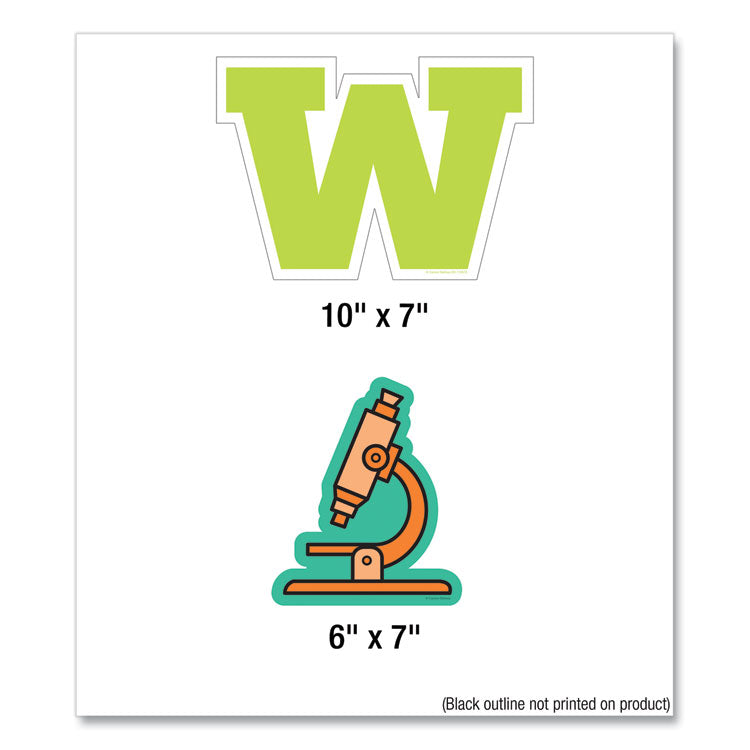 Wall Signs for Core Subjects, Core Subjects, Assorted Sizes, Multicolor, 37/Set
