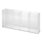 Quad Glove Dispenser, 10.5 x 4 x 21.25, Clear