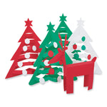Tru-Ray Construction Paper, 70 lb Text Weight, 9 x 12, Assorted Holiday Colors, 150/Pack