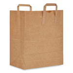 Handle Bag, 1/7 BBL Size, 70# Basis Weight, Flat Handles, 12" x 7" x 17", Kraft, 300/Bundle
