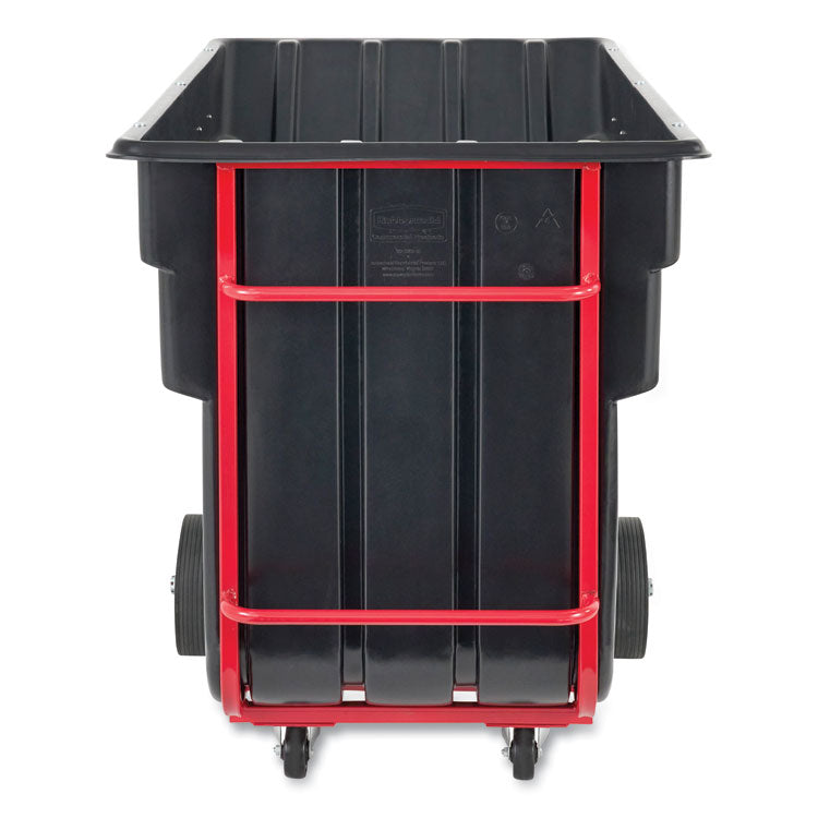 1.5 cu yd BRUTE Rotomolded Tilt Truck, 1,200 lb Capacity, Black
