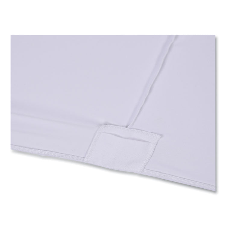 iGear Fabric Table Cover, Polyester, 30 x 72, White