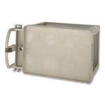 BRUTE Heavy-Duty Utility Cart with Lipped Shelves, Plastic, 2 Shelves, 500 lb Capacity, 25.9" x 45.2" x 32.2", Beige