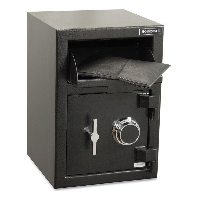 Steel Depository Safe with Combo Lock, 14 x 14.2 x 20, 1.06 cu ft, Black