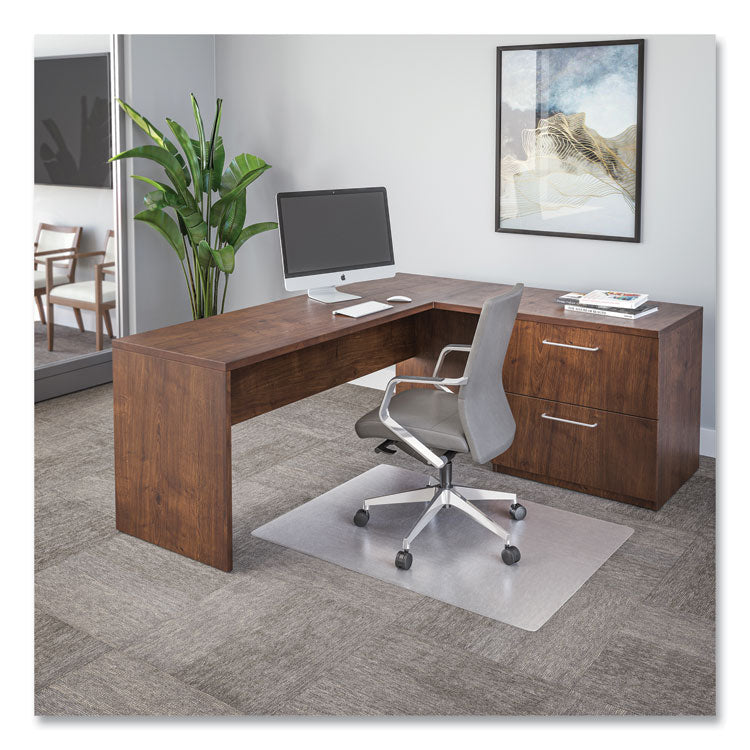 SuperGrip Chair Mat, Rectangular, 48 x 36, Clear, Ships Rolled