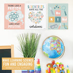 Hadley Designs 11" x 14" Boho Science Bulletin Board Classroom Decor Posters, 6/Set (HDDX004BE8MMP)
