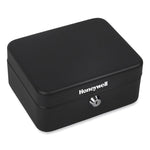 Convertible Cash and Key Box with 10 Keys, 7.9 x 6.5 x 3.5, Security Steel, Black