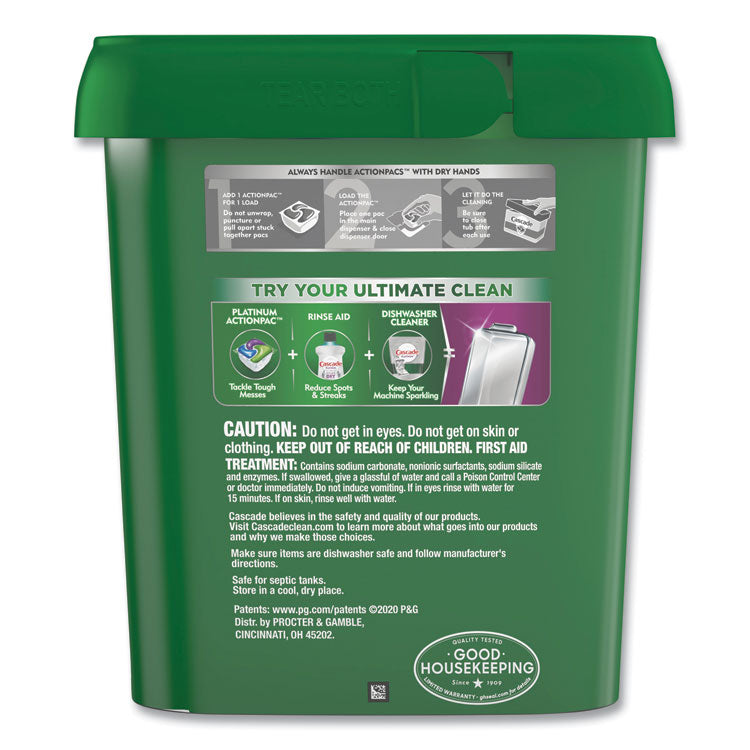 ActionPacs, Fresh Scent, 40.9 oz Tub, 78/Tub, 2 Tubs/Carton