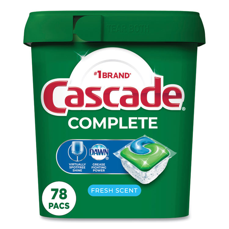 ActionPacs, Fresh Scent, 40.9 oz Tub, 78/Tub, 2 Tubs/Carton