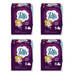Ultra Soft Facial Tissue, 2-Ply, White, 124 Sheets/Box, 6 Boxes/Pack, 4 Packs/Carton