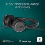 EPOS Impact 860T Active Noise Canceling Stereo Headset, USB-C, MT Certified (1001177)