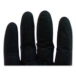 ProGuard Powder Free Nitrile Gloves, Powder-Free, Large, 3.5 mil Thick, 9.65" Long, Black, 100/Box, 10 Boxes/Carton