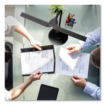 Wellness Series Pivot LED Desk Lamp with Dual Shades, 13.25" to 26" High, Black