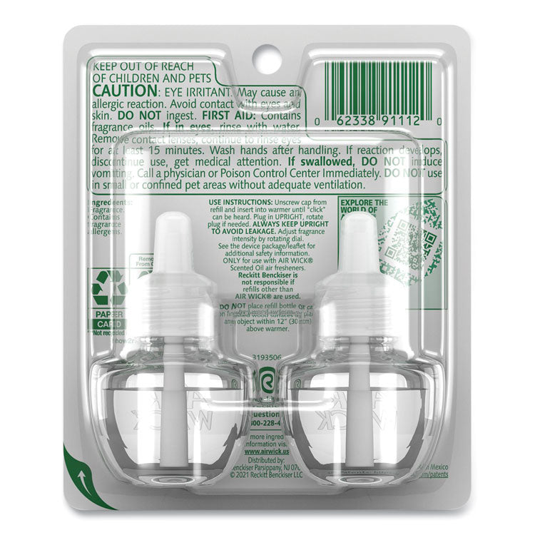 Scented Oil Refills, Summer Delights, 0.67 oz, 2/Pack, 6 Packs/Carton