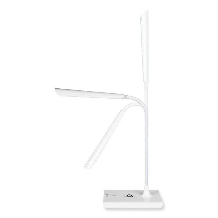 Wellness Series Power Up LED Desk Lamp, 13" to 21" High, White