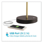 Wellness Series Adapt LED Desk Lamp, 7" to 22" High, Black