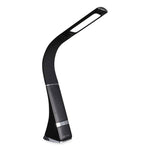 Wellness Series Recharge LED Desk Lamp, 10.75" to 18.75" High, Black