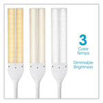 Wellness Series Pivot LED Desk Lamp with Dual Shades, 13.25" to 26" High, White