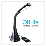Wellness Series Swerve LED Desk Lamp, 23.25" High, Black