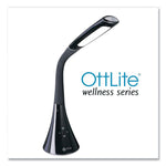 Wellness Series Swerve LED Desk Lamp, 23.25" High, Black