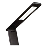Wellness Series Rise LED Desk Lamp with Digital Display, 12" to 19" High, Black