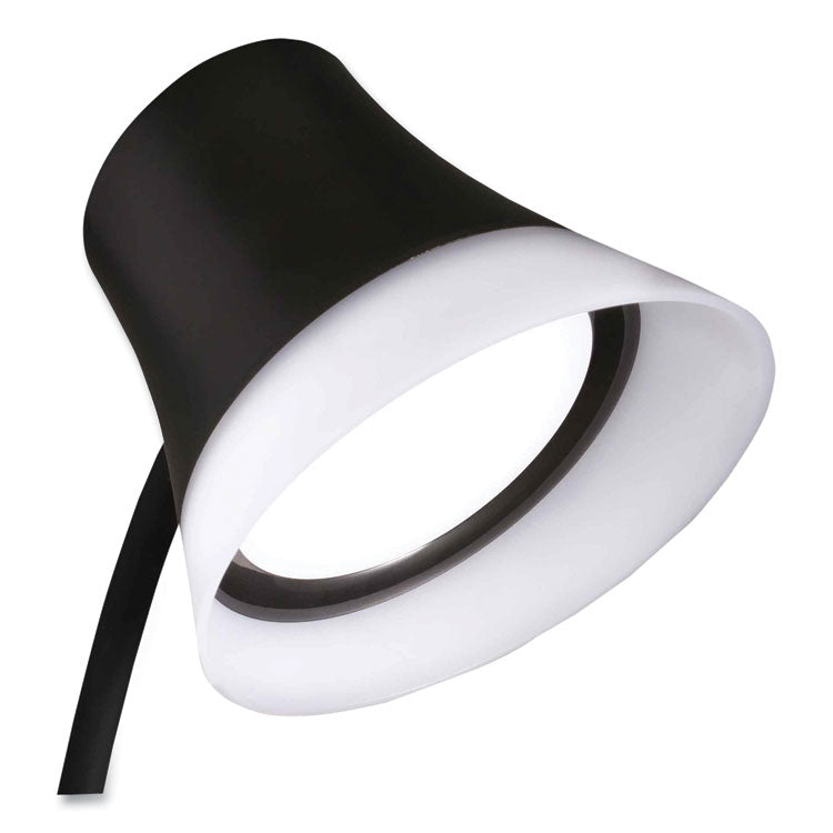 Wellness Series Shine LED Desk Lamp, 12" to 17" High, Black