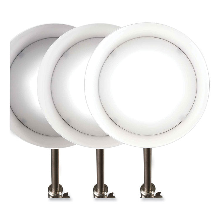 Wellness Series Harmonize LED Desk Lamp, 5" to 19" High, Silver