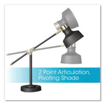 Wellness Series Balance LED Desk Lamp, 4" to 18" High, Black