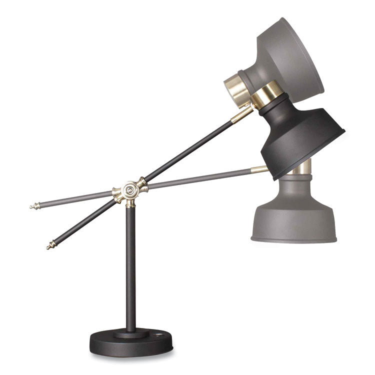 Wellness Series Balance LED Desk Lamp, 4" to 18" High, Black
