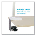Wellness Series Perform LED Clamp Lamp with Three Color Modes, 16" to 24.75" High, White