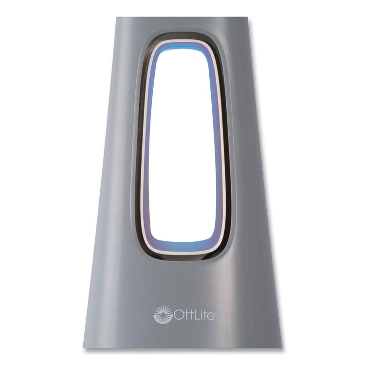 Cool Breeze Fan Lamp, 15" to 26.5" High, Gray
