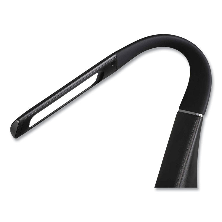 Wellness Series Recharge LED Desk Lamp, 10.75" to 18.75" High, Black
