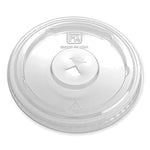 Greenware Cold Drink Lids, X-Slot, Fits 12 oz to 20 oz Cold Cup, Plastic, Clear, 1,000/Carton