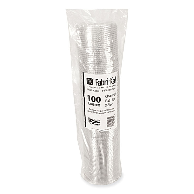 Greenware Cold Drink Lids, X-Slot, Fits 12 oz to 20 oz Cold Cup, Plastic, Clear, 1,000/Carton