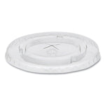 Cold Cup Lids, Fits 12 oz/14 oz/16 oz/20 oz Cold Cups, Plastic, Clear, 1,680/Carton