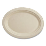 Fiber Plates, Paper, 9.9 x 12, Natural, 500/Carton