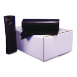 Low Density Can Liners, 45 gal, 1.1 mil, 40" x 46", Black, Interleaved Roll, 20 Bags/Roll, 5 Rolls/Carton