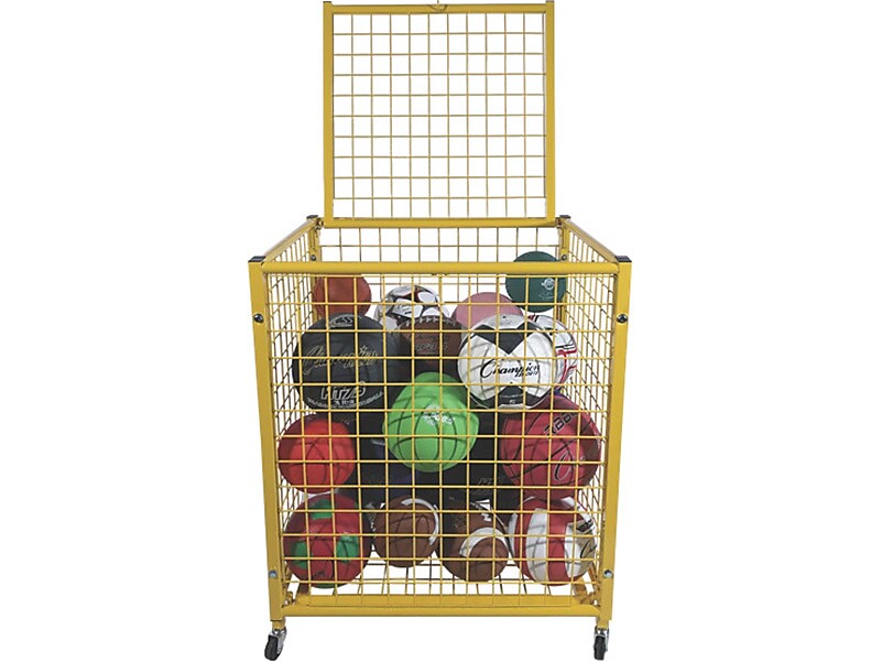 Champion Sports Half-Size Ball Locker, Yellow (LRCS)