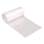 High Density Can Liners, 56 gal, 14 mic, 43" x 46", Natural, Interleaved Roll, 25 Bags/Roll, 8 Rolls/Carton