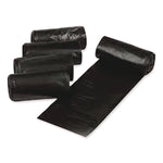 Low Density Can Liners, 56 gal, 1.5 mil, 43" x 47", Black, Interleaved Roll, 20 Bags/Roll, 5 Rolls/Carton