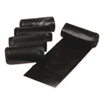 Low Density Can Liners, 33 gal, 1.1 mil, 33" x 39", Black, Interleaved Roll, 20 Bags/Roll, 5 Rolls/Carton