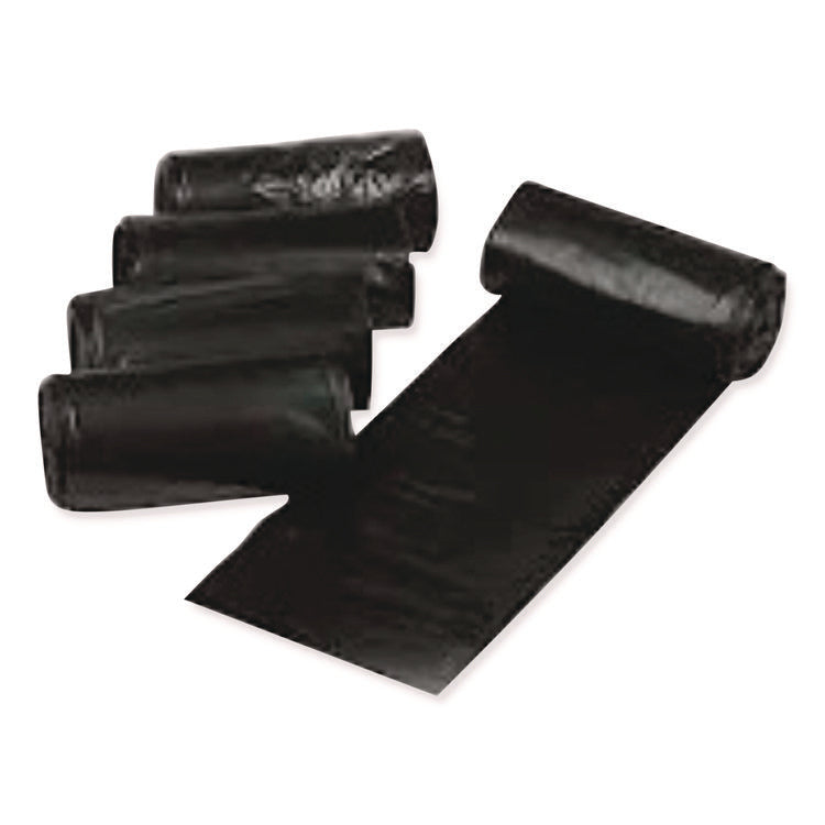Low Density Can Liners, 33 gal, 1.1 mil, 33" x 39", Black, Interleaved Roll, 20 Bags/Roll, 5 Rolls/Carton