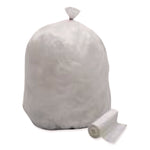 High Density Can Liners, 16 gal, 8 mic, 24" x 31", Natural, Interleaved Roll, 50 Bags/Roll, 20 Rolls/Carton