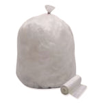High Density Can Liners, 56 gal, 14 mic, 43" x 46", Natural, Interleaved Roll, 25 Bags/Roll, 8 Rolls/Carton