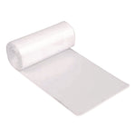 High Density Can Liners, 30 gal, 10 mic, 30" x 36", Natural, Interleaved Roll, 50 Bags/Roll, 10 Rolls/Carton