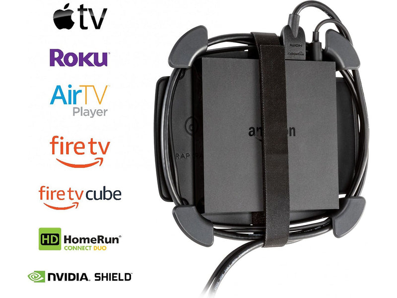 Digital Innovations Wrap Caddy Streaming Device and Cable Organizer, Black (32194)