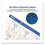 Square Labels With Sure Feed And Trueblock, 2 X 2, White, 300/pack
