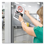Kang Magnetic Closure Repositionable Pocket, 14 x 11, Clear Frame, 5/Pack