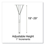 Markerboard Activity Tables, Rectangular, 60" x 24" x 19" to 29", White Top, Black Legs, 4/Pallet