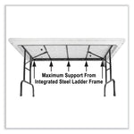 Adjustable Folding Table, Rectangular, 48" x 24" x 22" to 32", Mocha Granite Top, Brown Legs, /Pallet